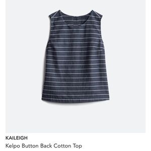Kaileigh Sleeveless Button Back Top